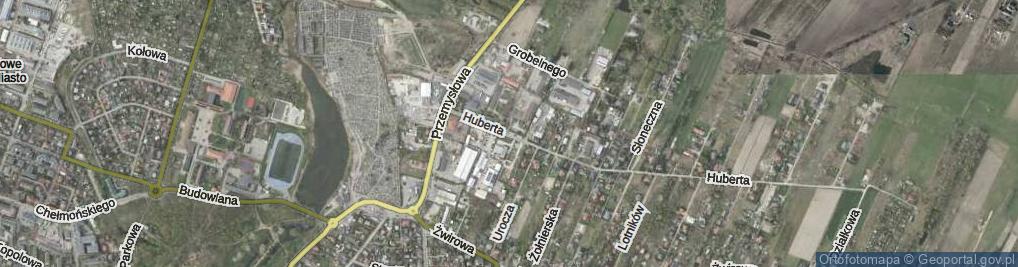 Zdjęcie satelitarne Huberta Jana, dr. ul.